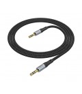 Кабель HOCO UPA26 DC3.5 папа-папа 1.0м, круглый в оплетке, Black, Box