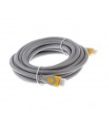 Кабель Merlion HDMI-HDMI V-Link High Speed 1,5m, v2,0, OD-8.2mm, круглый Grey, коннектор Grey/Yellow, (Пакет), Q150