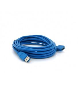 Удлинитель USB 3.0 AM/AF, 5.0m, Blue, пакет
