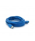 Удлинитель USB 3.0 AM/AF, 5.0m, Blue, пакет