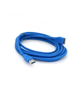 Удлинитель USB 3.0 AM/AF, 3.0m, Blue, пакет