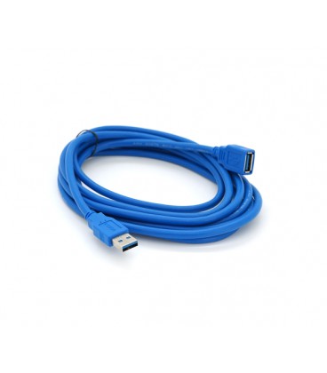 Удлинитель USB 3.0 AM/AF, 3.0m, Blue, пакет