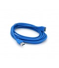 Удлинитель USB 3.0 AM/AF, 3.0m, Blue, пакет