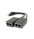 Удлинитель HDMI сигнала пассивный через 2 витых пара 2 CAT-5e/CAT-6e до 30m, цена за пару
