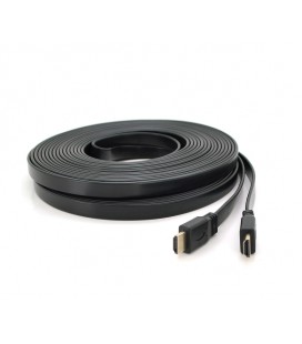 Кабель Merlion HDMI-HDMI 15m, v1.4, плоский Black, BOX, Q25