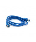 Кабель USB 3.0 AM/BM 1,5 м blue для периферии