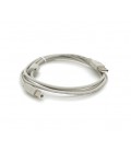 Кабель USB 2.0 AM/BM, 1.8m, 1 феррит, белый