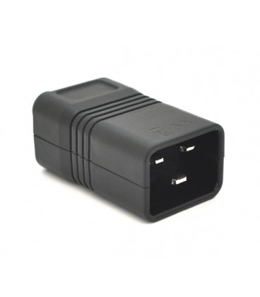 Трехконтактный разъем IEC320 C20 папа (прямой), 250V, 16A, под отверточную сборку Q50/500