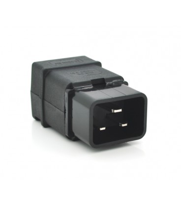 Трехконтактный разъем IEC320 C20 папа (прямой), 250V, 16A, под отверточную сборку (бабочка) Q50/500