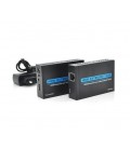 Одноканальный активный удлинитель HDMI сигнала по UTP кабелю с ИК. Дальность передачи: до 120метров, cat5e/cat6e 1080P/3D с блок