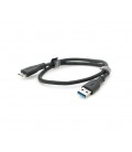 Кабель VEGGIEG V-U318, Usb 3.0 AM to Micro-B Black 0.5m, для жестких дисков