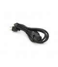 Кабель питания USA 1.80 m, 0.5mm, PC-184/2 B-C13 3 pin с заземлением (американский разъем), Black, OEM Q25
