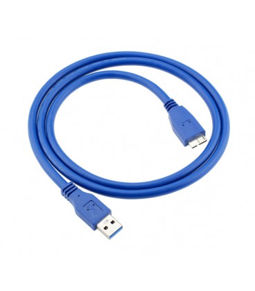 Кабель Usb 3.0 AM to Micro-B Blue 0.5m для жестких дисков