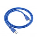 Кабель Usb 3.0 AM to Micro-B Blue 0.5m для жестких дисков