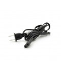 Кабель питания CN 1.5m, 0.5mm, PC-184/2 A-C7 2 pin (американский разъем), Black, OEM Q50