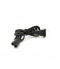 Кабель питания CN 0.7 m, 0.5mm, PC-184/2 A-C7 2 pin (американский разъем), Black, OEM Q50