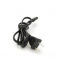 Кабель питания CN 0.7 m, 0.5mm, PC-184/2 A-C7 2 pin (американский разъем), Black, OEM Q50