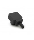 Трехконтактный разъем IEC320 C14 (угловой 90°) папа, 250V, 10A, под пайку Q50/500