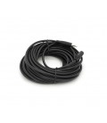 Удлинитель Audio DC3.5 папа-мама 10.0м, Premium GOLD Stereo Jack, (круглый) Black cable, Пакет Q120
