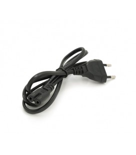 Кабель питания 1.0m, 0.5mm, PC-184/2 CEE7/16-C7 2 pin (для бытовой техники), Black, OEM Q750
