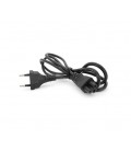 Кабель питания 1.2m, 0.5mm, PC-184/2 CEE7/16-C5 3 pin (для бытовой техники), Black