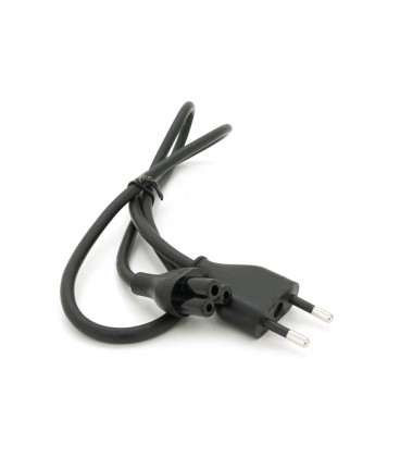 Кабель питания 1.0m, 0.5mm, PC-184/2 CEE7/16-C5 3 pin (для бытовой техники), Black, OEM Q750