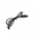 Кабель питания 0.8m, 0.5mm, PC-184/2 CEE7/16-C7 2 pin (для бытовой техники), Black, OEM Q500