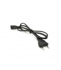 Кабель питания 0.8m, 0.5mm, PC-184/2 CEE7/16-C7 2 pin (для бытовой техники), Black, OEM Q500