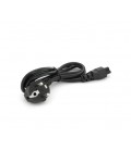 Кабель питания Schuko PC-186 CEE7/7-IEC C5, 1.2M, 0.75mm, для ноутбука, OEM Q25/300