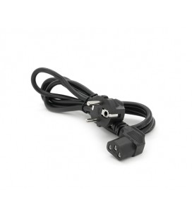 Кабель питания Schuko угловой PC-186A CEE7/7-C13, 1.5M, 0.75mm, евровилка под 90 градусов, OEM Q25/250