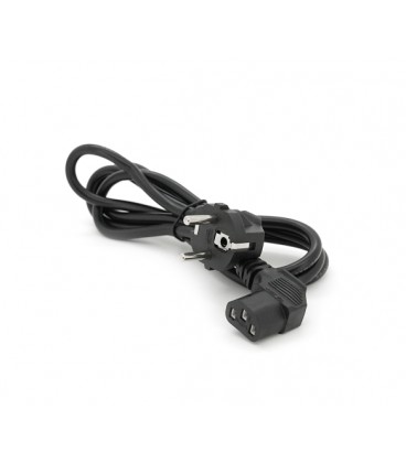 Кабель питания Schuko угловой PC-186A CEE7/7-C13, 1.5M, 0.75mm, евровилка под 90 градусов, OEM Q25/250