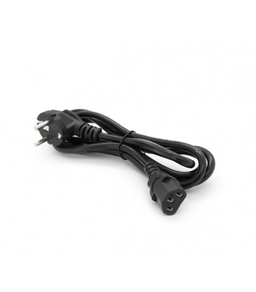 Кабель питания Schuko PC-186 CEE7/7-C13, 1.8M, 0.75mm, OEM (евровилка) Q25/200