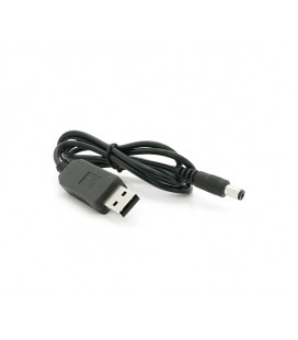 Кабель для роутера NN 5.5/2.5(5.5/2.1)mm(M)&gt, USB2.0 (Out:12V), 1м, Black, OEM