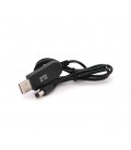 Кабель для роутера 5.5/2.5(5.5/2.1)mm(M)&gt, USB2.0 (Out:12V), 1м, Black, OEM