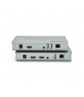 Одноканальный активный удлинитель HDMI сигнала по UTP кабелю. Дальность передачи: до 100 метров, cat5e/cat6e 1080P/3D. Управлени