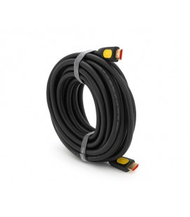 Кабель VEGGIEG HA-8 HDMI-HDMI 4K UHD, 8.0m, v2,0, OD-4.0mm, круглый, Black, коннектор Black-Metal, Box