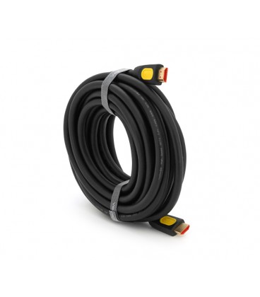 Кабель VEGGIEG HA-8 HDMI-HDMI 4K UHD, 8.0m, v2,0, OD-4.0mm, круглый, Black, коннектор Black-Metal, Box