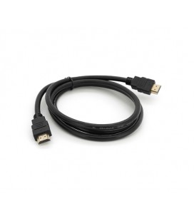 Кабель Merlion HDMI-HDMI HIGH SPEED 1.5m, v1.4, OD-7.5mm, круглый Black, коннектор Black, (Пакет) Q250