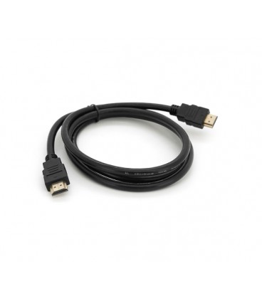 Кабель Merlion HDMI-HDMI HIGH SPEED 1.5m, v1.4, OD-7.5mm, круглый Black, коннектор Black, (Пакет) Q250