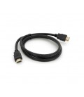 Кабель Merlion HDMI-HDMI HIGH SPEED 1.5m, v1.4, OD-7.5mm, круглый Black, коннектор Black, (Пакет) Q250