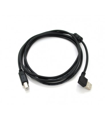 Кабель USB 2.0 RITAR AM/BM, 1.5m, угловой 90°, черный