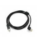 Кабель USB 2.0 RITAR AM/BM, 1.5m, угловой 90°, черный