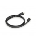 Кабель Merlion HDMI-HDMI HIGH SPEED 1.2m, v1.4, OD-7.5mm, круглый Black, коннектор Black, (Пакет) Q250