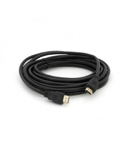 Кабель Merlion HDMI-HDMI HIGH SPEED 5.0m, v1.4, OD-7.5mm, круглый Black, коннектор Black, (Пакет) Q100