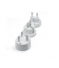 Переходник на американкаевророзетка 4in1, White, BOX