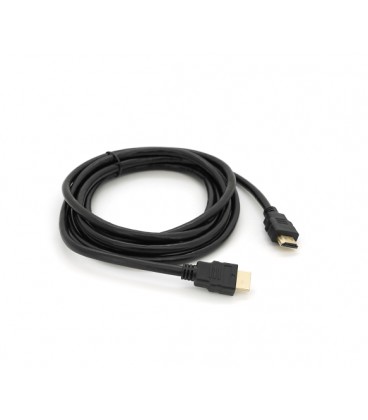 Кабель Merlion HDMI-HDMI HIGH SPEED 3.0m, v1.4, OD-7.5mm, круглый Black, коннектор Black, (Пакет) Q125