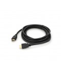 Кабель Merlion HDMI-HDMI HIGH SPEED 3.0m, v1.4, OD-7.5mm, круглый Black, коннектор Black, (Пакет) Q125