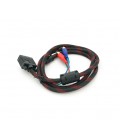 Кабель VGA (папа)-3RCA (папа) 1.5m, Black/Red, оплетка, пакет