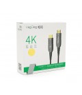 Кабель VEGGIEG HA-12 HDMI-HDMI 4K UHD, 12.0m, v2,0, OD-4.0mm, круглый, Black, коннектор Black-Metal, Box