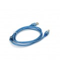Кабель USB 2.0 RITAR AM/BM, 1.5m, 1 феррит, синий прозрачный, Q500